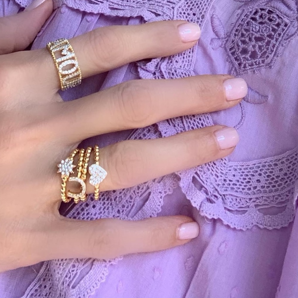 Amore 18K Gold Plated Ring